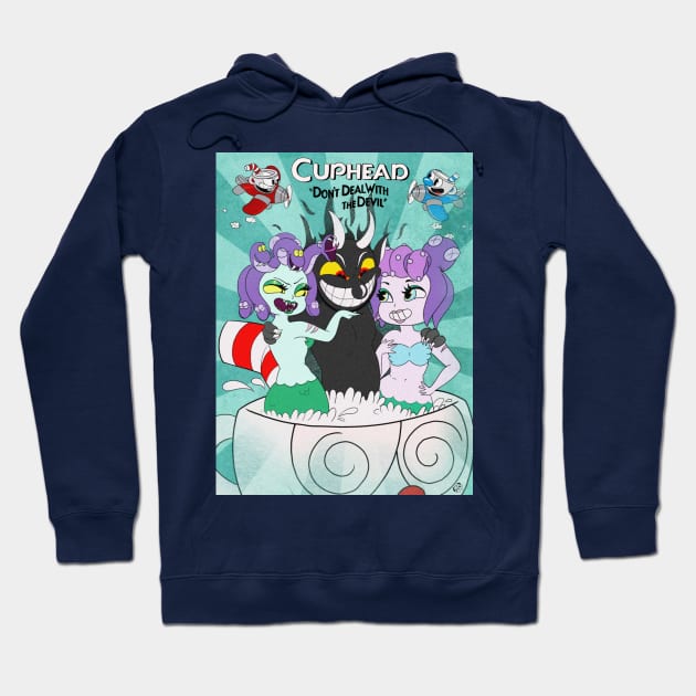 Cuphead, the Devil's jacuzzy Hoodie by Brioche Bread